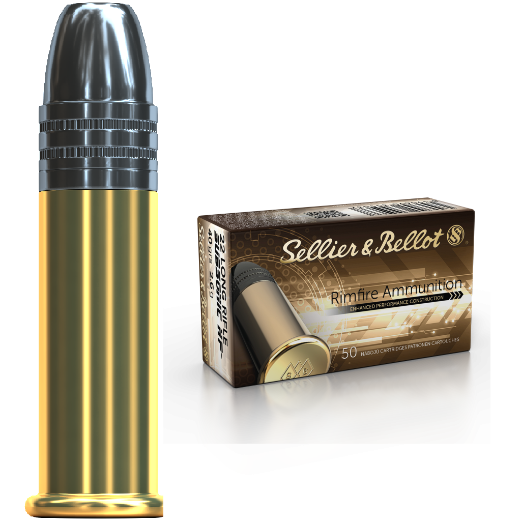 .22LR 2.6g Sellier & Bellot Subsoic HP
